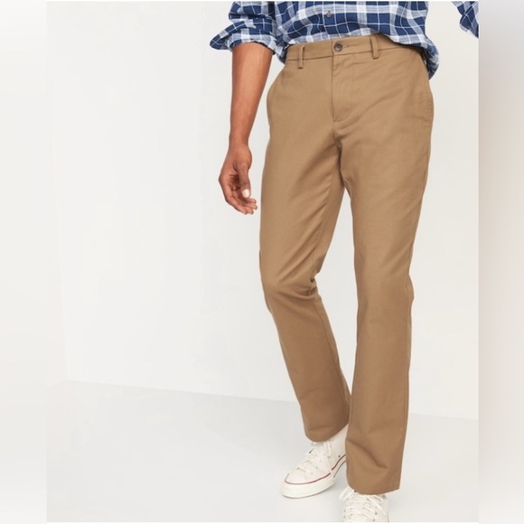 Old Navy Chino Pants Ultimate Straight Built in Flex in Dark Khaki Men’s 30x30 - Picture 1 of 11